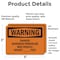 Signmission Danger Overhead Powerline Max Vehicle Height OSHA Warning Sign, Vinyl Decal, 5in W x 3.5in L, 2PK OS-2PACK-WS-D-35-L-12036 - alternate 6